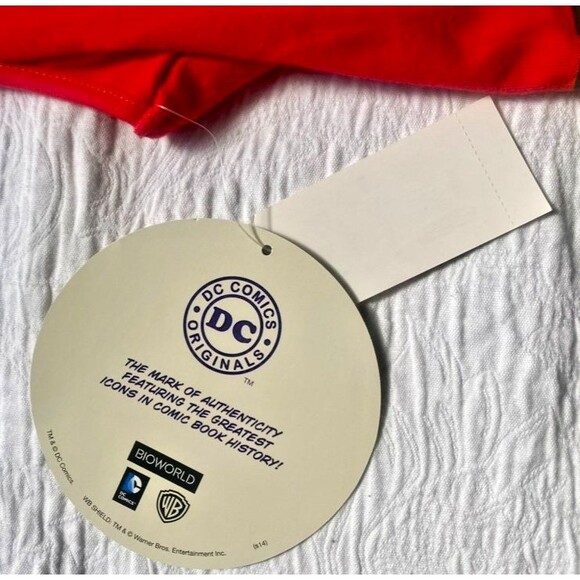 DC Comics Wonder Woman Sleeveless Dress w/ Removable Cape Halloween -Sz Small - Picture 5 of 15